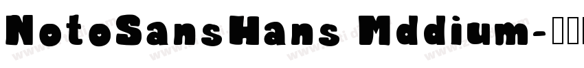 NotoSansHans Mddium字体转换